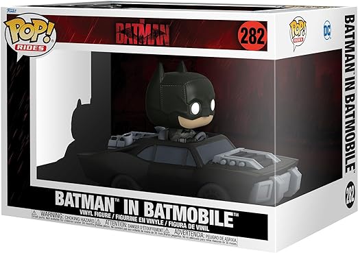 Batman POP! Rides Super Deluxe Vinyl Figure Batman in Batmobile 15 cm