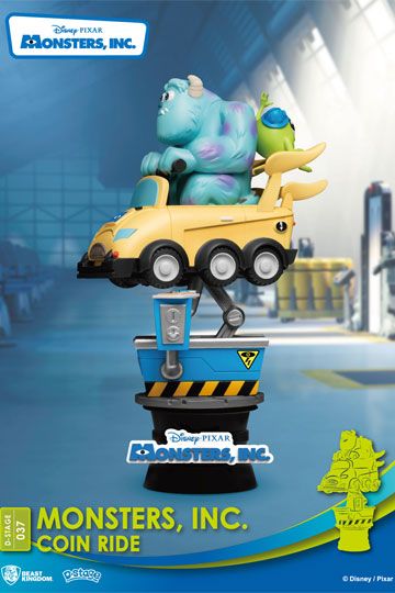 Disney Coin Ride Series D-Stage PVC Diorama Monsters Inc. 16 cm