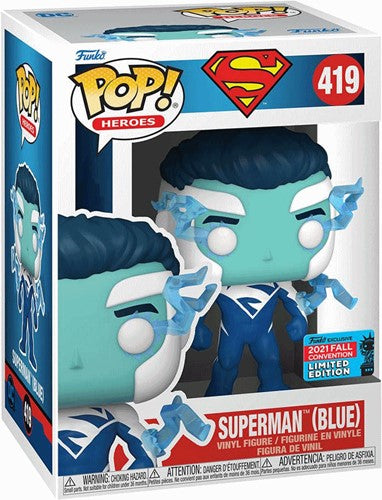 DC Comics POP! Vinyl Figure Superman (Blue) (NYCC/Fall Con.) 9 cm