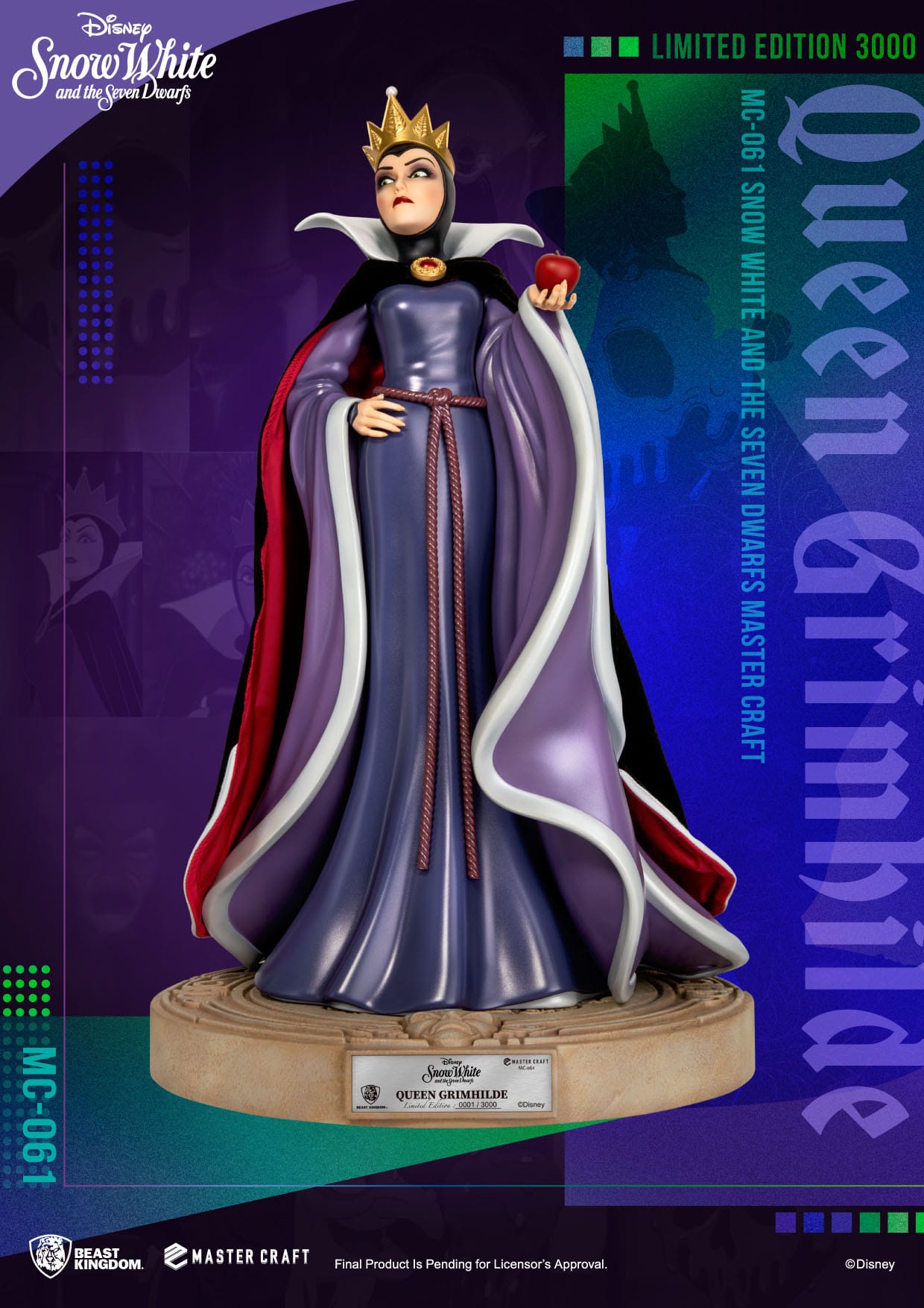 Disney Snow White and the Seven Dwarfs Master Craft Statue Queen Grimhilde 41 cm