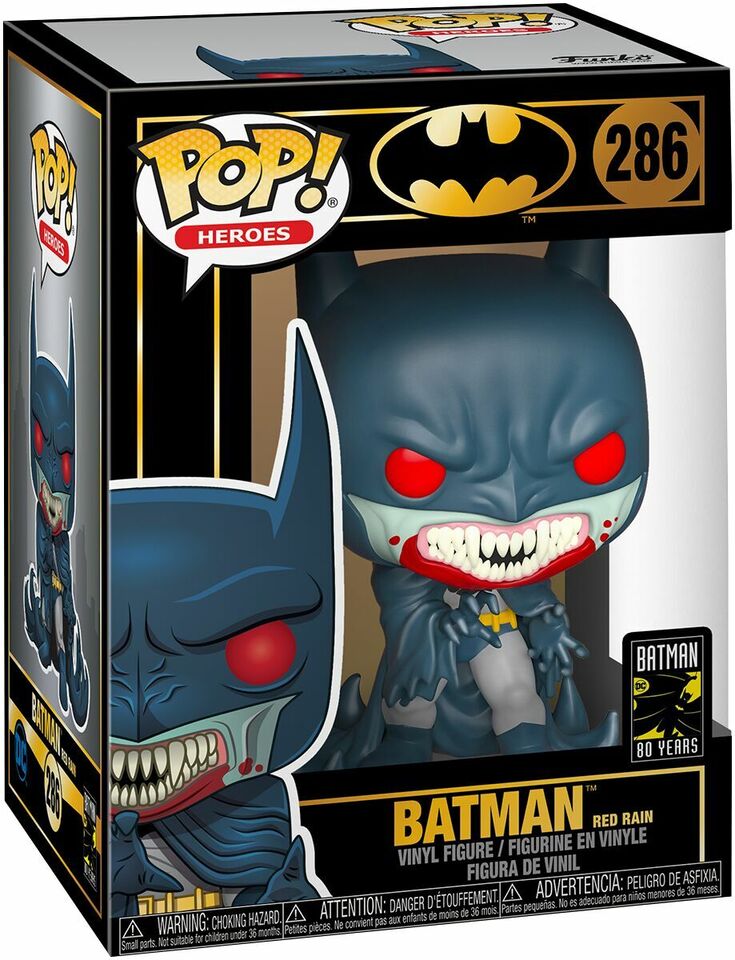 Batman 80th POP! Heroes Vinyl Figure Red Rain Batman (1991) 9 cm